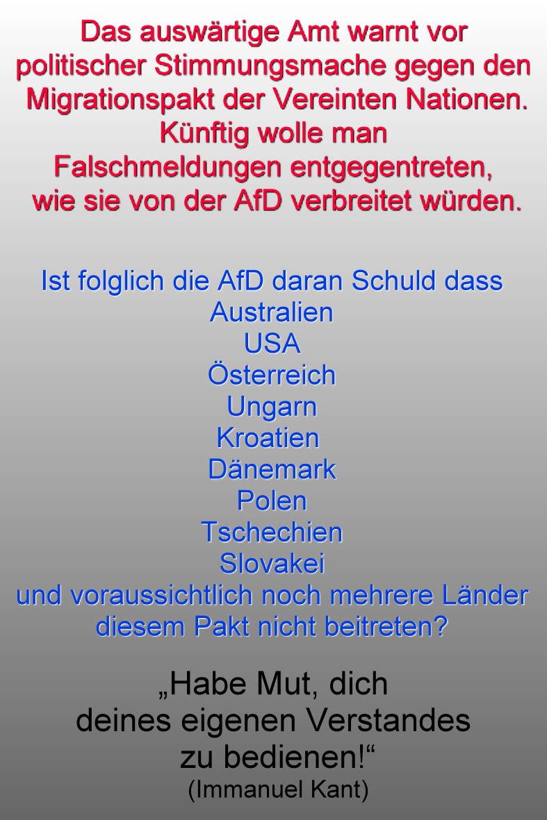 Nein zum Migrationspakt