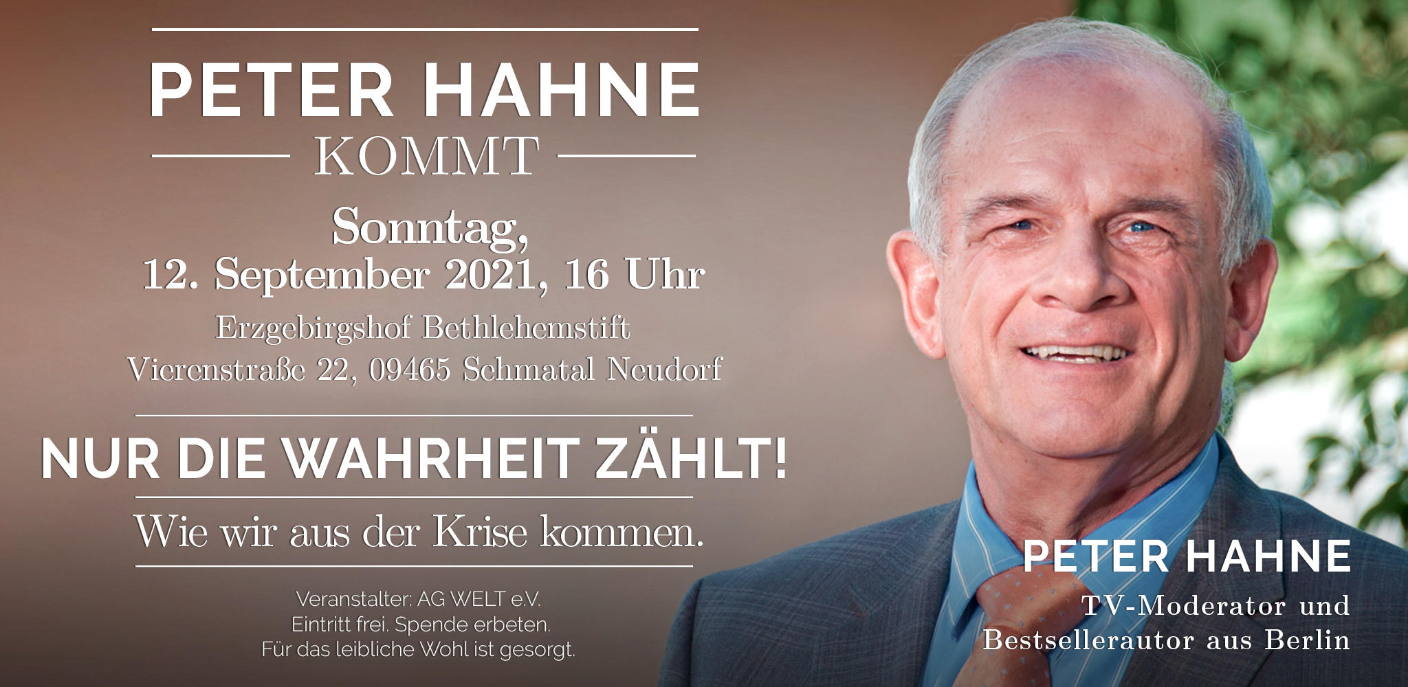 2021 09 12 Peter Hahne kommt ins ERZ